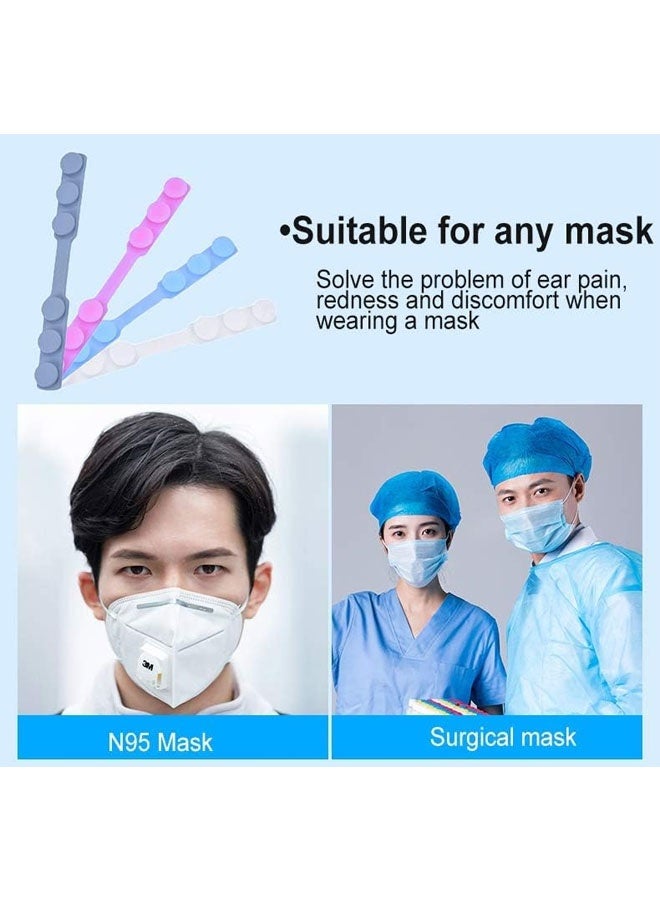 8PCS Ear Savers for Masks - Mask  Holders to Protect Ears, Mask Straps for Back of Head, Face Mask Extender Strap, Mask Hooks Behind Head - Image 5